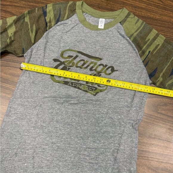 Tango Charlie Apparel Gray Shirt with Camo Sleeves - Picture 3 of 6